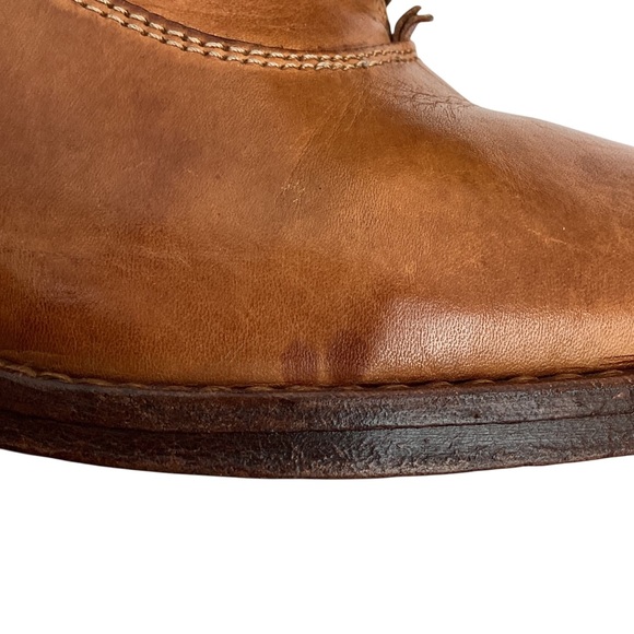 Patricia Nash Anna Block Heel Oxford Italian Leather Shoes Carmel Brown - Picture 9 of 16